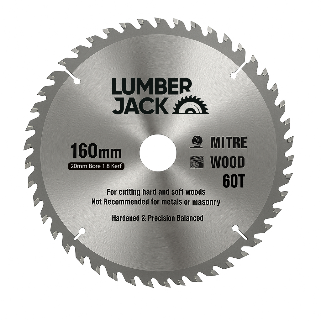 Lumberjack 160mm 60T Trade Circular Saw Blades 20mm Bore