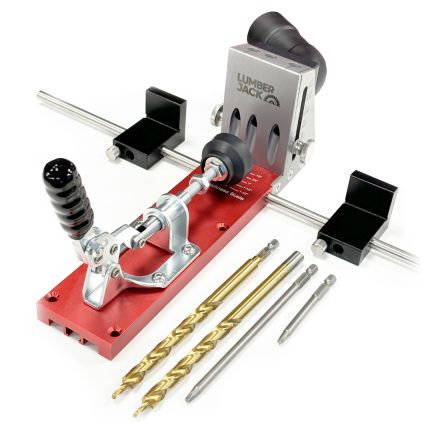 Lumberjack PRO SERIES Pocket Hole Jig Kit Professional Woodworking Tool for DIY Carpentry Projects