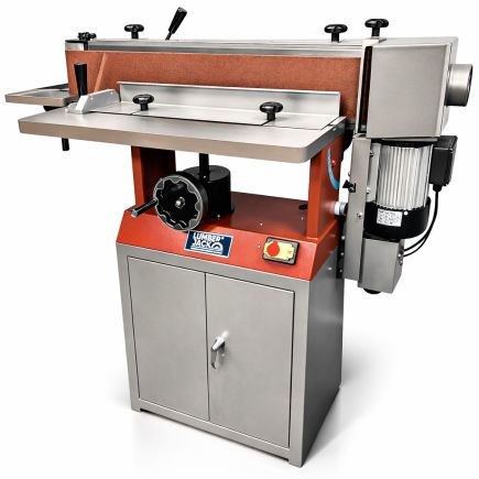 Lumberjack PRO SERIES Floor Standing Belt Sander with Cast Iron Hand Wheel and Onboard Storage