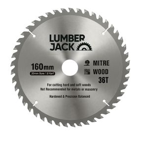 Lumberjack 160mm 36T Trade Circular Saw Blades 20mm Bore