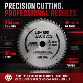 Lumberjack 254mm 48 Tooth Circular Saw Blade 30mm bore