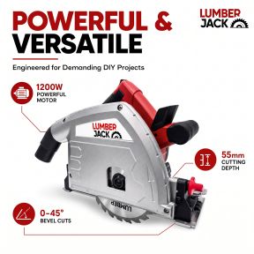 Lumberjack Plunge Saw Track Precision Circular with Guide Rail Kit