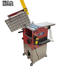 Lumberjack PRO SERIES Heavy Duty Planer Thicknesser Includes Wheels & Integrated Dust Extractor
