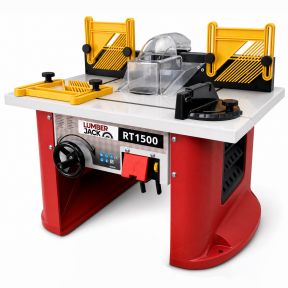 Lumberjack 1500W Variable Speed Bench Top Router Table with Integrated Motor Routing