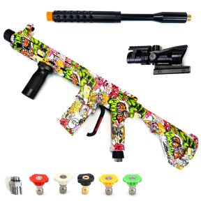 Autojack TIGER High Power 5000 PSI Pressure Washer Gun with Extension Wand, Replica Rifle Inspired Design Includes Telescopic Sight, Quick Release Coupling & M22 Adapter