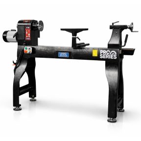 Lumberjack PRO SERIES Digital Variable Speed Wood Lathe, 2200W, DELTA Inverter, High Torque & Precision, 36-Position Indexing, Heavy-Duty Cast Iron Body