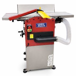Lumberjack PRO SERIES Heavy Duty Planer Thicknesser Includes Wheels & Integrated Dust Extractor