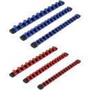 Autojack 6 Piece Blue and Red Sliding Socket Rail 1/4