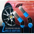 Autojack Automotive Detailing 6 Pc Brush Set for Cleaning Car Exterior, Interior, Wheels, Dash, Vents