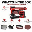 Lumberjack Belt & Disc Bench Top Sander Linisher Heavy Duty Cast Iron Base