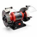 Lumberjack 6 Inch Bench Grinder 150mm, 250W Motor, Coarse & Fine Whitestone Wheels, Tool Rests & Eye Shields