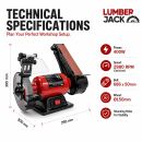 Lumberjack 150mm Bench Grinder with 50mm Belt Sander & LED Work Light