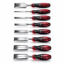Lumberjack 8 Piece Bevel Edge Chisel Set with Strike Proof Caps Supplied in Wooden Case