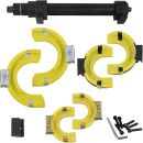 Autojack Strut Spring Compressor Kit, Interchangeable Fork Strut Coil Extractor Remover Tool