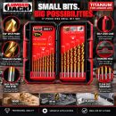 Lumberjack 17 Piece Drill Bit Set HSS Masonry Metal Bits