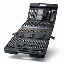 Lumberjack Drill Bit Set 205 Piece HSS Masonry Metal Wood Flat Pozi Bits & Case