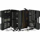 Lumberjack Drill Bit Set 205 Piece HSS Masonry Metal Wood Flat Pozi Bits & Case