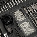 Lumberjack Drill Bit Set 205 Piece HSS Masonry Metal Wood Flat Pozi Bits & Case