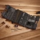 Lumberjack Drill Bit Set 205 Piece HSS Masonry Metal Wood Flat Pozi Bits & Case