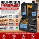 Lumberjack 46 Piece Drill Bit Set HSS Metal Wood Plastic Masonry