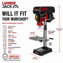 Lumberjack 13mm Bench Top Drill Press 5 Speed Electric Pillar Drills