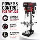 Lumberjack 16mm Bench Top Drill Press Digital Variable Speed Electric Pillar Drills