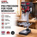 Lumberjack 16mm Bench Top Drill Press Digital Variable Speed Electric Pillar Drills