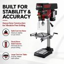 Lumberjack 16mm Bench Top Drill Press Digital Variable Speed Electric Pillar Drills