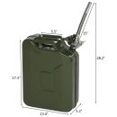 Autojack 20L Green Steel Jerry Can with Flexi Spout