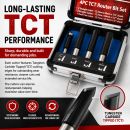 Lumberjack 4Pc TCT Kitchen Router Worktop Bit Set Tools Kit Cutter Laminate Worktop