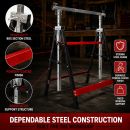 Lumberjack 2 x Lumberjack Folding Work Horse Trestle Saw Adjustable Height Stand 150kg Each