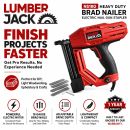 Lumberjack 2 in 1 Nail & Staple Gun Electric Heavy Duty Stapler and Nailer Tacker