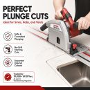 Lumberjack Plunge Saw Track Precision Circular with Guide Rail Kit