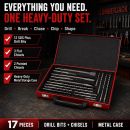 Lumberjack 17 Piece SDS Plus Drill Bit & Chisel Set in Metal Storage Case