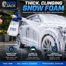 Autojack Detailing Snow Foam Cannon Lance 1 L Compatible with Karcher K2 to K7 Pressure Washers Brass Nozzle, Leak Proof Bottle & Adjustable Spray
