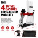 Lumberjack PRO SERIES 57 Litre Dust Extractor 750W Single Bag Collector with Floor Cleaner Attachment and Swivel Castors