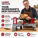 Lumberjack 12 Inch 5 Speed Cast Iron Mini Wood Lathe