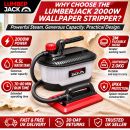 Lumberjack 2000W Wallpaper Stripper, Powerful Steam Wallpaper Remover 230V