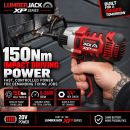 Lumberjack Cordless 20V XPSERIES Twin Kit Hammer Drill & Impact Driver Drill 4A Batteries