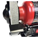 Lumberjack 6 Inch Bench Grinder 150mm, 250W Motor, Coarse & Fine Whitestone Wheels, Tool Rests & Eye Shields