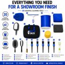 Autojack Car Cleaning Kit 20 Piece Automotive Care Set For Interior & Exterior, Includes Storage Bag