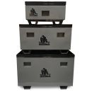 GORILLA Site Boxes x3 Heavy Duty Storage Safes for Garage, Workshop & Vans