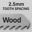 Lumberjack JSBT101BR T Shank Jigsaw Blades 5 Pack