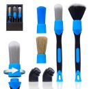 Autojack Automotive Detailing 6 Pc Brush Set for Cleaning Car Exterior, Interior, Wheels, Dash, Vents