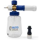 Autojack Detailing Snow Foam Cannon Lance 1 L Compatible with Karcher K2 to K7 Pressure Washers Brass Nozzle, Leak Proof Bottle & Adjustable Spray